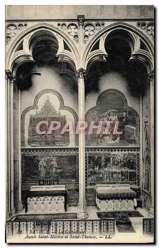 Cartes postales Bayeux La Cathedrale Autels Saint Nicolas et Saint Thomas