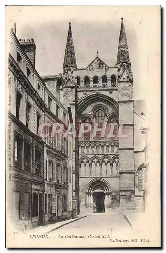 Cartes postales Lisieux La Cathedrale Portail Sud