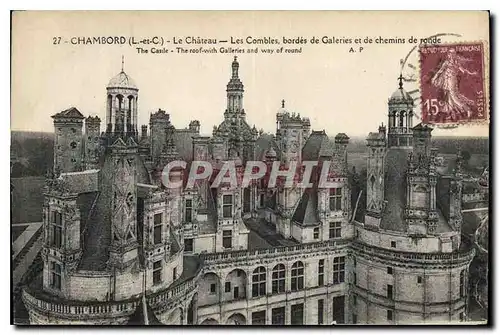 Ansichtskarte AK Chambord L et C Le Chateau les Combles bordes de Galerie et de chemins de ronde