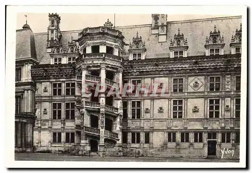 Cartes postales La Douce France Chateaux de la Loire Chateau de Blois Escalier Francois Ier