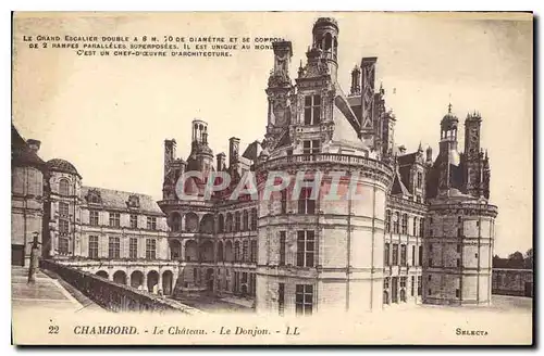 Cartes postales Chambord Le Chateau le Donjon