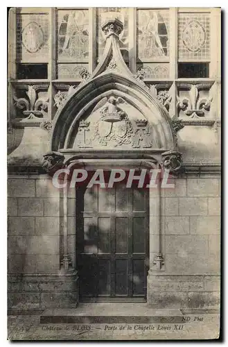 Cartes postales Chateau de Blois Porte de la Chapelle Louis XII