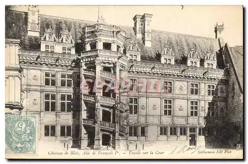 Cartes postales Chateau de Blois Aile de Francois I facade sur la Cour