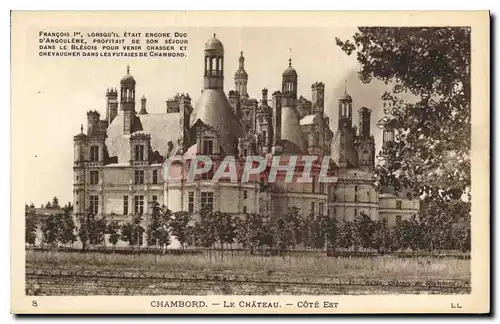 Cartes postales Chambord Le Chateau Cote Est