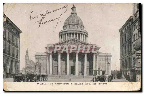 Ansichtskarte AK Paris le Pantheon & Eglise Ste Genevieve