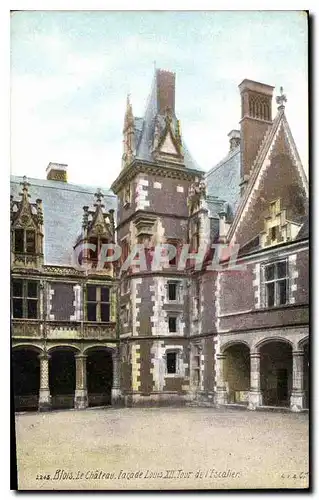 Cartes postales Blois le Chateau Facade Louis XII Tour de l'Escalier