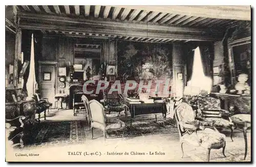 Cartes postales Talcy L et C Interieur du Chateau le Salon