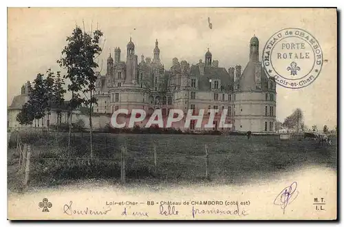 Cartes postales Loir et Cher Chateau de Chambord cote est