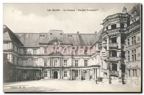 Cartes postales Blois Le Chateau Escalier Francois I