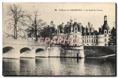 Ansichtskarte AK Chateau de Chambord Au bord du Cosson