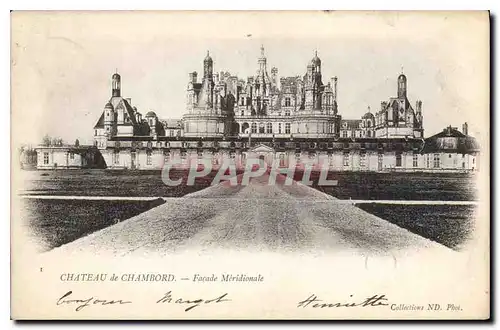 Ansichtskarte AK Chateau de Chambord Facade meridionale