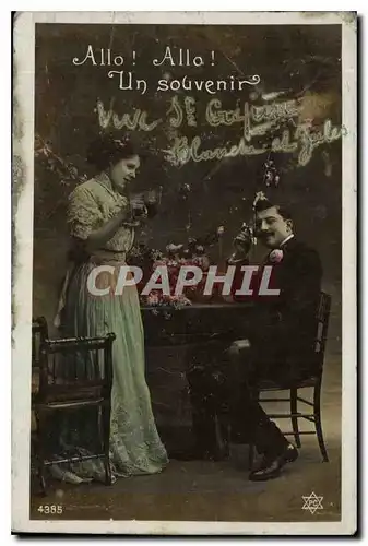 Cartes postales Allo allo Un Souvenir Femme