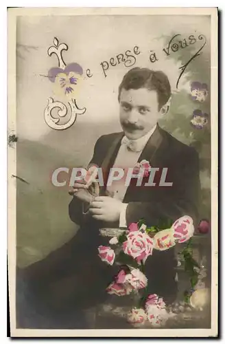 Cartes postales Je pense a vous Homme