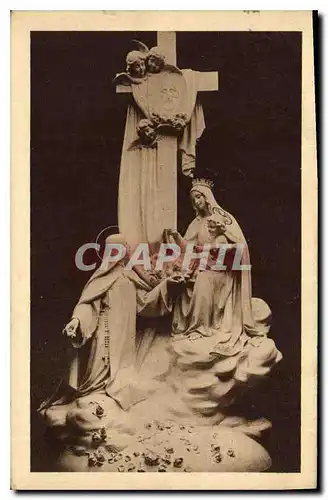 Cartes postales Groupe sculpte dominant le Maitre Autel dans la Chapelle des Carmelites de Lisieux