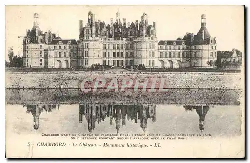 Ansichtskarte AK Chambord Le Chateau Monument historique