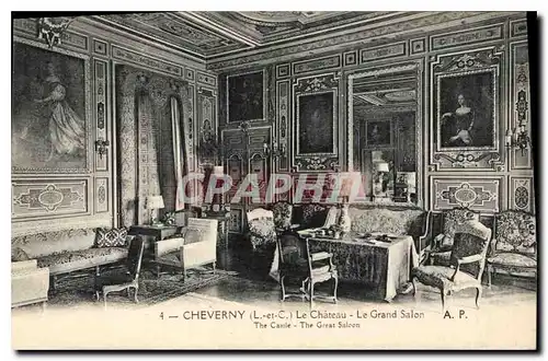 Cartes postales Cheverny L et C Le Chateau Le Grand Salon