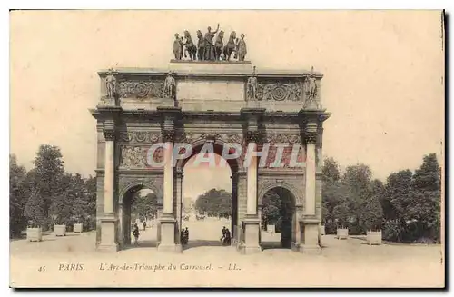 Cartes postales Paris L'Arc de Triomphe du Carrousel