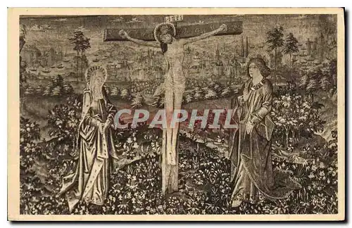 Ansichtskarte AK Chateau de Langeais Tapisserie La Crucifixion