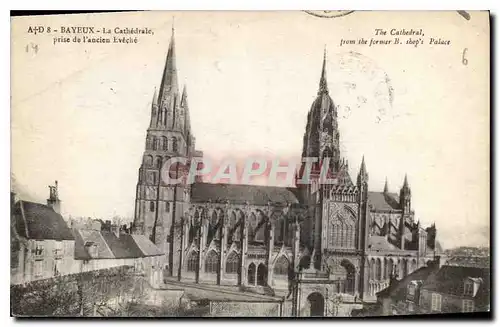 Ansichtskarte AK Bayeux La Cathedrale prise de l'ancien Eveche