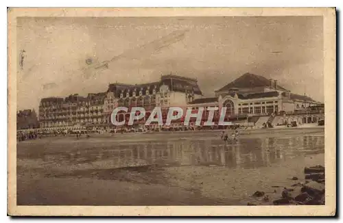 Ansichtskarte AK Cabourg Calvados La Plage et le Grand Hotel