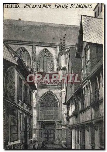 Ansichtskarte AK Lisieux Rue de la Paix Eglise St Jacques