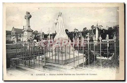 Ansichtskarte AK Lisieux Statue Sainte Therese au Cimetiere de Lisieux