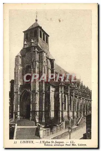 Ansichtskarte AK Lisieux L'Eglise St Jacques