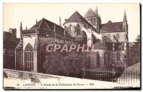 Ansichtskarte AK Lisieux L'Abside de la Cathedrale St Pierre