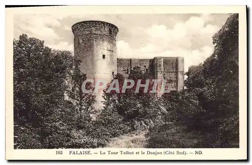 Ansichtskarte AK Falaise La Tour Talbot et le Donjon Cote Sud