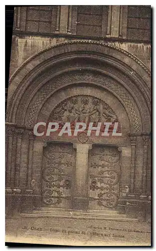 Cartes postales Caen Detail du Portail de l'Abbaye sur Dames