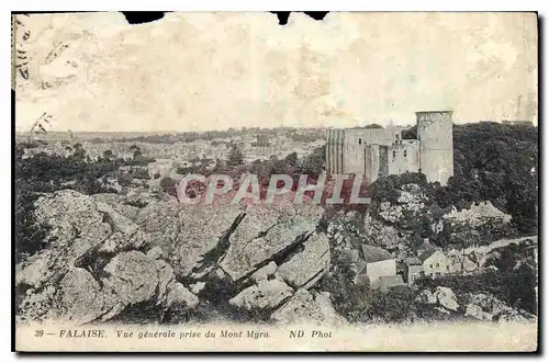 Cartes postales Falaise Vue generale prise du Mont Myra