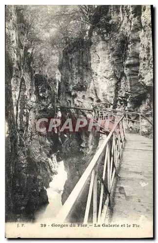 Ansichtskarte AK Gorges du Fier La Galerie et le Fier