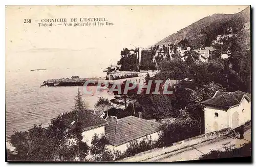 Ansichtskarte AK Corniche de l'Esterel Theoule Vue generale et les Iles