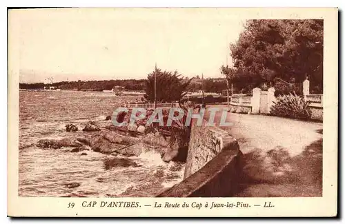 Cartes postales Cap d'Antibes La Route du Cap a Juan les Pins