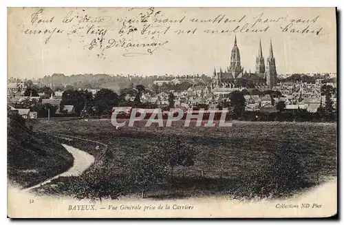 Cartes postales Bayeux Vue Generale prise de la Carriere