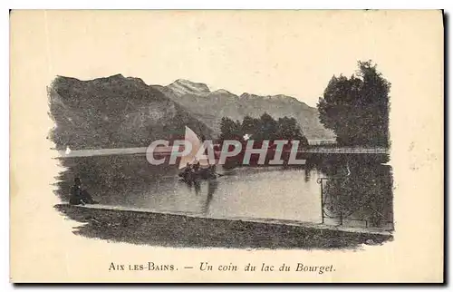 Cartes postales Aix les Bains Un coin du lac du Bourget