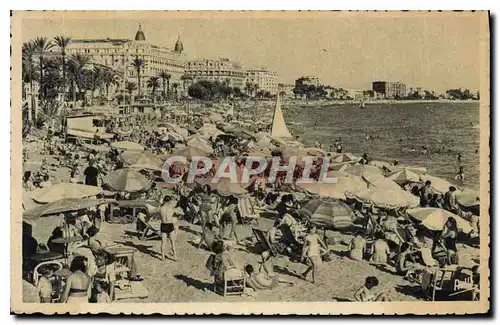 Cartes postales Cannes Plage de la Croisette