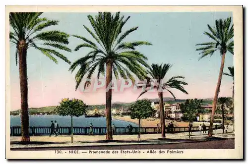 Cartes postales Nice Promenade des Etats Unis Allee des Palmiers