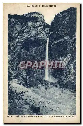 Ansichtskarte AK Environs de Modane Avrieux La Cascade Saint Benoit