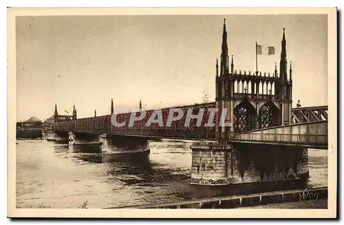 Ansichtskarte AK Strasbourg Bas Rhin Le Pont de Chemin de fer sur le Rhin