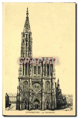 Cartes postales Strasbourg La Cathedrale