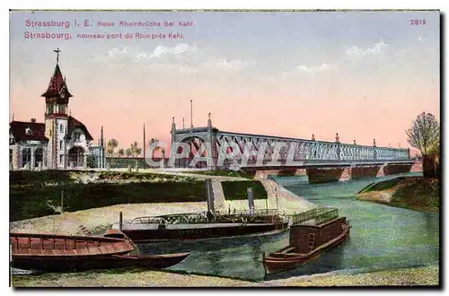 Ansichtskarte AK Strasbourg nouveau pont du Rhin pres Kehl