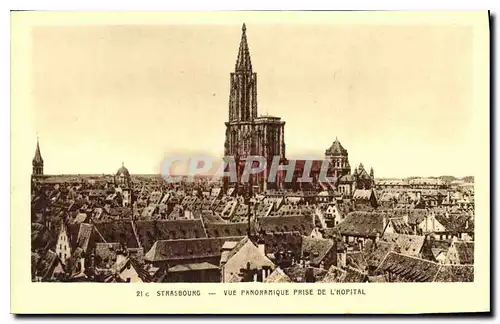 Ansichtskarte AK Strasbourg Vue panoramique prise de l'Hopital