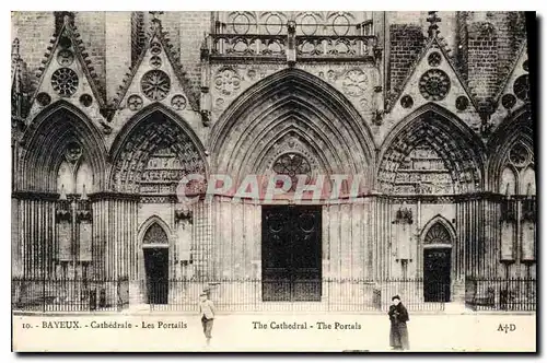 Cartes postales Bayeux Cathedrale Les Portails