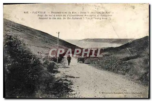 Cartes postales Vauville Descente vers la Mer