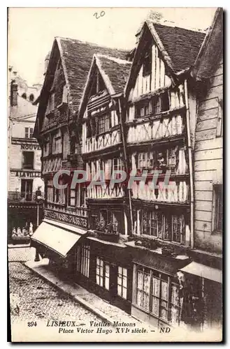 Cartes postales Lisieux Vieilles Maisons Place Victor Hugo