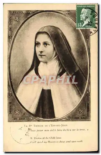 Cartes postales La Bse Therese de l'Enfant Jesus