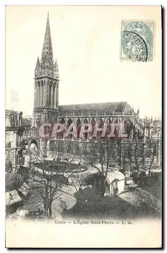 Cartes postales Caen L'Eglise Saint Pierre