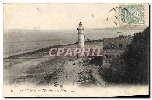 Cartes postales Honfleur L'Estuaire de la Seine Phare