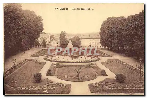 Cartes postales Lisieux Le Jardin Public